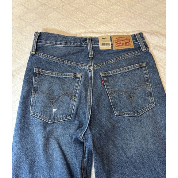 New Levi’s Super High Rise Rib Cage Straight Women’s  Distressed Jeans Sz  29/27 - Picture 10 of 16